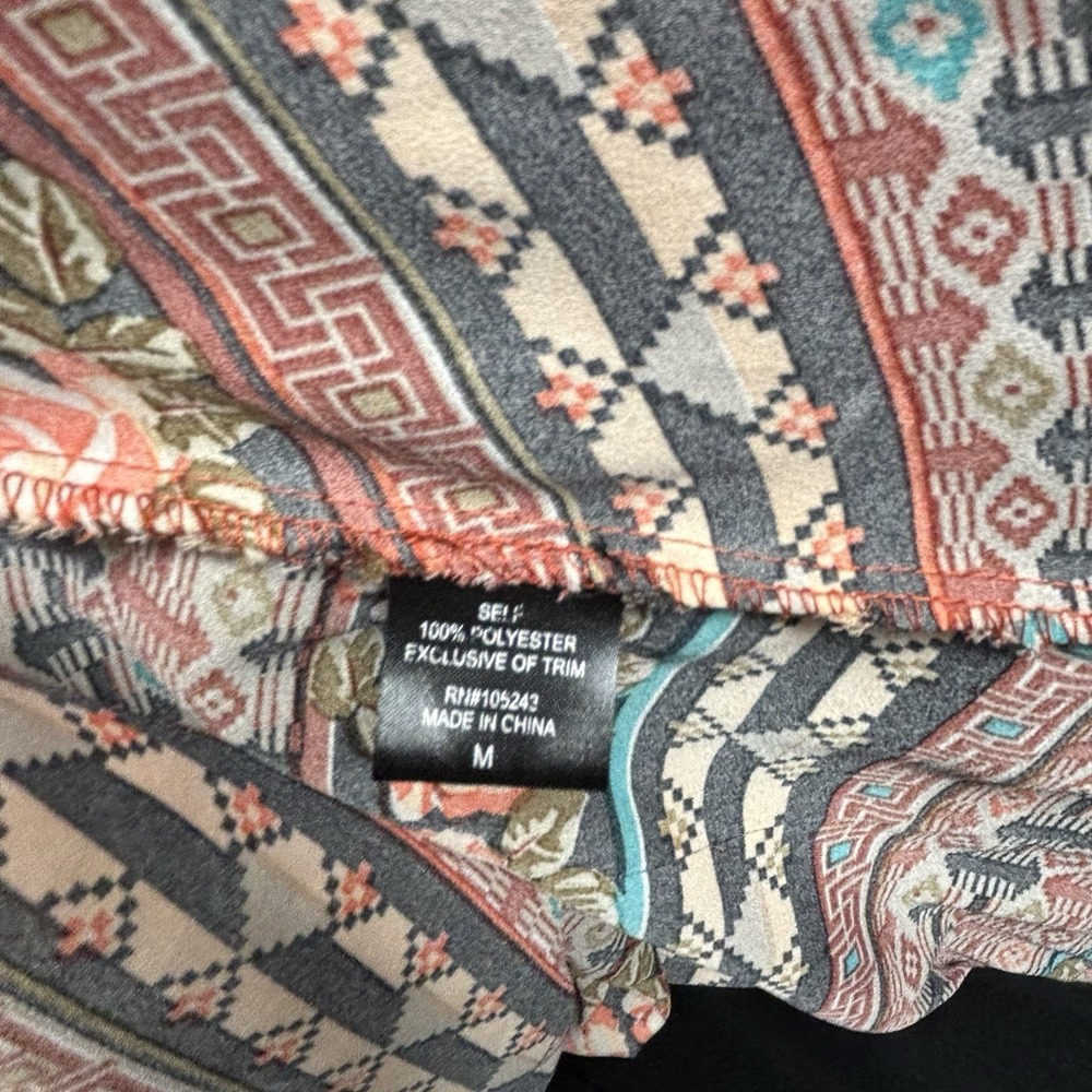Happening in the Present Sheer Wrap Floral Print Y2K Womens M - Picture 3 of 7